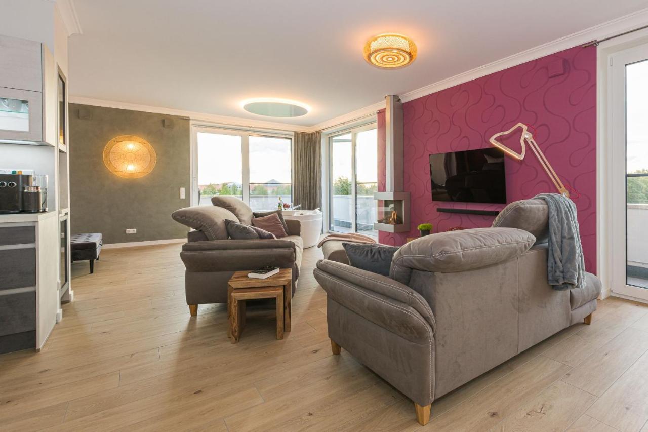 Luxus Spa Penthouse Sundowner Apartment Gohren-Lebbin Bagian luar foto